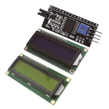 1 бр./лот LCD модул Синьо Зелен екран IIC/I2C 1602 за arduino 1602 LCD дисплей за UNO r3 mega2560 LCD1602