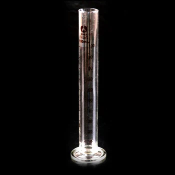 1 бр. Мерителна цилиндър от дебело стъкло с класификация 100 мл с единична метрична мащаб за химическа лаборатория