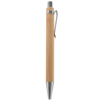 1 комплект бамбукова химикалки Рекламни дръжка Дръжка за защита на околната среда на Пишещи инструменти