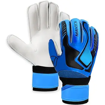 1 чифт футболни вратарских ръкавици, нескользящие спортни ръкавици за тренировки, дебели ръкавици за защита на пръстите за възрастни на Едро
