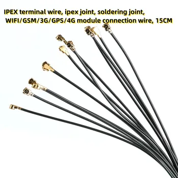 10 бр. клеммный тел IPEX, съединение ipex, запояване съединение, кабели за свързване на модул Wi-Fi / GSM / 3G / GPS / 4G, 15 см