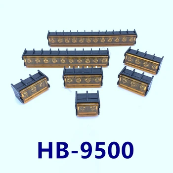 10шт HB9500ss-9,5 мм HB-9500 Клемма с вътрешен парапет, захранване, клемма печатна платка, черна клемма