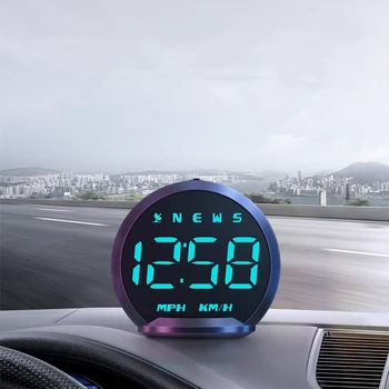 1бр G13 Цифрови GPS за измерване на Скоростта на HUD Авто Централен Дисплей С Компас, Превишена Скорост, Предупреждение За Умора При Шофиране на Автомобил Автомобил Универсален
