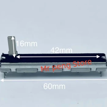 1бр за микшерного фейдера Yamaha за Pioneer DJM потенциометър директно приплъзване B50K дължина на вала 60 мм, дължина на дръжка 15 мм