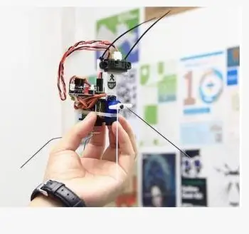 1бр Точков EOL, AVR Насекомо-бот Insectbot kit за деца Разработване на 4-фута робот-бръмбар