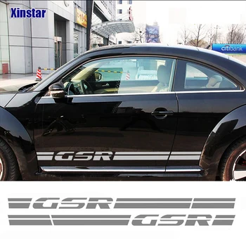 2 елемента Стикер за декорация на купето на автомобила GSR отстрани за VK Volkswagen Volkswagen Beetle