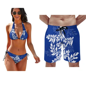 2023 Лятото Ново бикини с полинезийским модел, Възглавница повдигащ, Плажен бански костюм, Плажно облекло за партита, къси Панталони