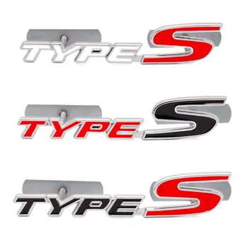 3D Метална емблема на предната решетка на колата Стикер за автомобил, икона, стикери за Honda Type S Y Sport, Лого Accord, Civic, Crv, Автомобилни аксесоари, Hrv