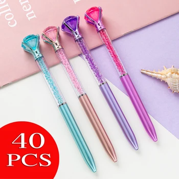 40ШТ канцеларски материали, химикалки Сладко Sweet Pretty Lovely Diamond Смешни Pens