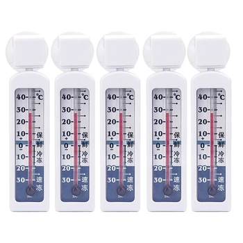 5 опаковки хладилна линия, термометър с фризер, следи температурата на охлаждане в хладилника За домашна употреба от -30 ℃ до 40 ℃