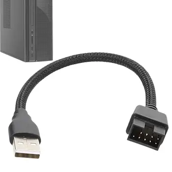 9-пинов USB конектор, USB A към кабел-адаптер Rs232 DB9, което е съвместимо с 9-пинов USB конектор на дънната платка и един тип USB