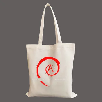 Apt get Install Anarchism Linux Debian Mutiny Аудио Чанта За пазаруване Чанта-Тоут Чанта През рамо Холщовые Чанти Чанта с Голям капацитет
