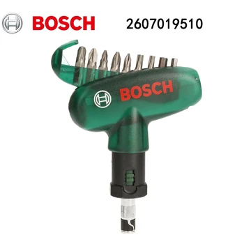 Bosch 2607019510 комплект светлини, зелена чанта, набор от отвертки, 10 бр.