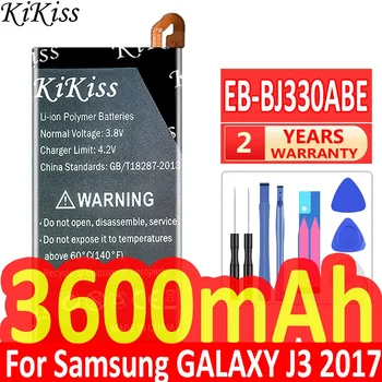 KiKiss EB-BJ330ABE 3600 mah Батерия за Samsung Galaxy J3 2017 SM-J330 J3300 SM-J3300 SM-J330F J330FN J330G SM-J330L Batterij