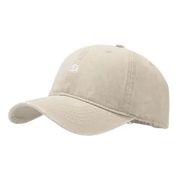 LDSLYJR Бейзболна шапка Four Seasons от памук с бродерия букви, Регулируеми външни бейзболни шапки възстановяване на предишното положение за мъже и жени 202