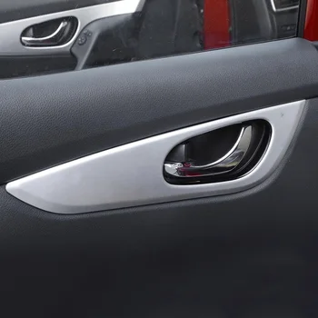 LHD!Вътрешна дръжка врата на кола, Украса на капачката на чашата, Аксесоари за интериорен дизайн от ABS за Nissan Qashqai J11 Sport Измамник 2014 - 2019 2020