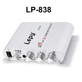 LP-838 Hi-Fi Усилвател Стерео Субуфер с Аудио усилвател за смартфони, компютри, DVD плейъри 20WX3RMS MP3 MP4