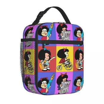 Mafalda Изолирано чанта за обяд, запечатани множество термосумка, обяд-бокс за пикник в колежа, мъже, жени