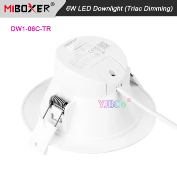MiBoxer AC Triac RF + Ключ Регулатор на яркостта на 6 W с Симисторным Затъмняване на Led Лампа 220v Ac Тавана лампа, Бутон за смяна на цветовата температура