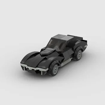 MOC Corve-tt Roadster Black (M1017) В събирането е Съвместим С Le-go САМ Строителни Блокове на Детски Играчки Подарък БЕЗ кутия