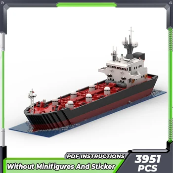 Moc Строителни Тухли Военен Кораб Модел на Гигантски Петролен Танкер Лодка Технология на Модулен Блок Подаръци Играчки За Децата си САМ 