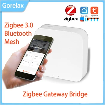 Sasha Smart Bluetooth Мрежа Zigbee, Многорежимен мост Zigbee Gateway, хъб Zigbee 3.0 Чрез приложение Smart Life, работа с Алекса Google Home