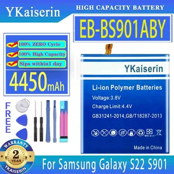 YKaiserin Батерия EB-BS901ABY EB-BS906ABY 4450mAh/5900mAh За Samsung Galaxy S22 Ultra/Plus S22 + S22Plus S22U S22Ultra Bateria