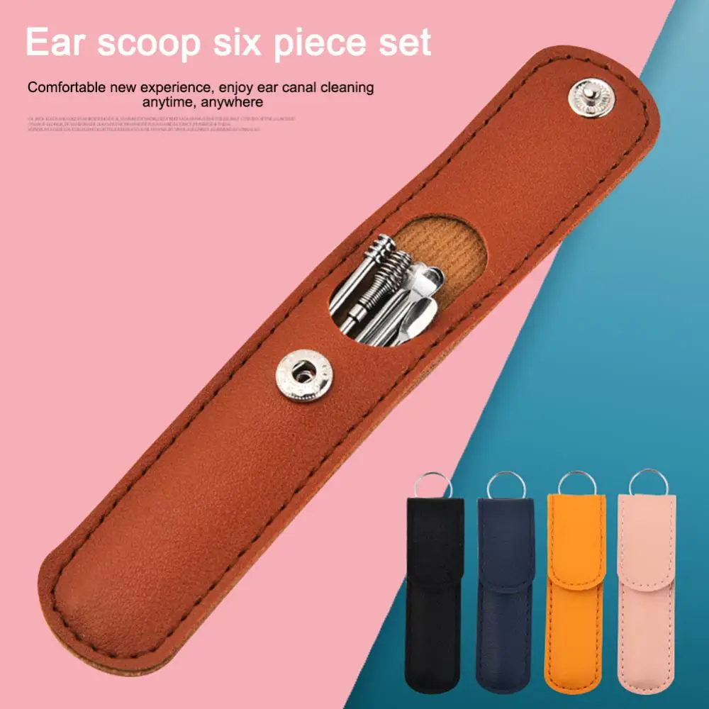 1 ~ 10ШТ Youpin Инструмент за почистване на ушите, от неръждаема стомана и Комплект за почистване на ушите, Кюртирам, Лъжица, Медицински Инструменти за премахване на ушна кал