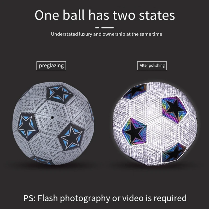 1 Бр Размер на 5 Професионална футболна топка за тренировки, състезания по футбол на открито PVC
