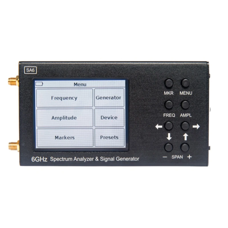 1 комплект SA6 Анализатор на спектъра 6 Ghz Генератор на сигнали SA6 Wi-Fi 2G 4G LTE, CDMA, GSM Beidou GPR Метал + Пластмаса
