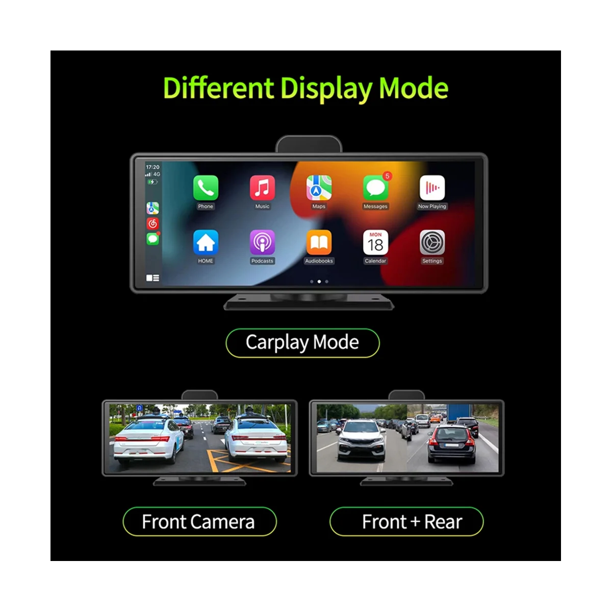 10,26-инчов Безжичен CarPlay и Android Auto Dash Cam ADAS 4K видео рекордери Bluetooth Аудио AUX GPS Навигация Видео