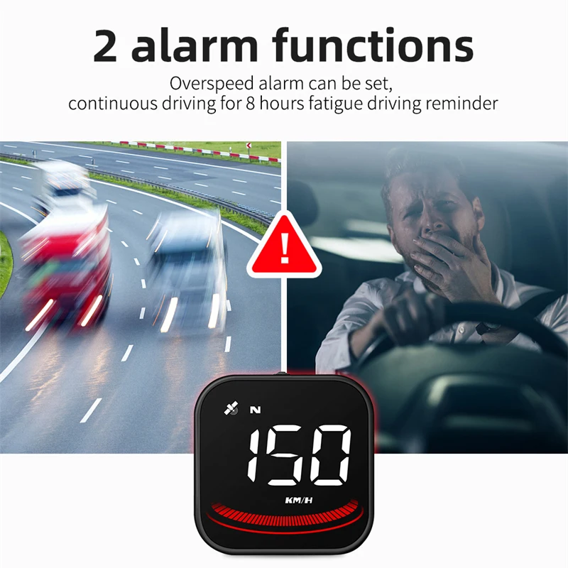 1БР Мини-OBD GPS HUD Дисплей Ръководство За Скорост HD Главното Устройство Предупреждение За Скорост Напомняне За Умората При Шофиране На Автомобила Директна Доставка на Автомобила