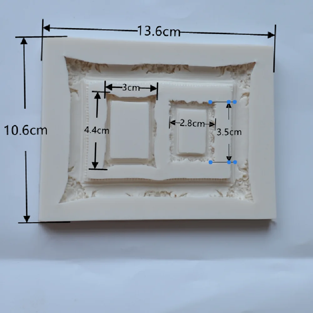 3D Рамка С Различни Размери на Силиконовата Форма За Печене на Торта Инструмент За Декорация Рамки Шоколадови Бонбони Форма За Кухненски Печене Accessori