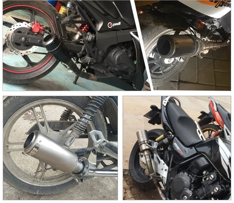 51 mm Универсален мотоциклет sc изпускателната проект на ауспуха Escape Moto Dirt Bike Скутер за Отработените газове DB убиец е Подходящ за повечето мото