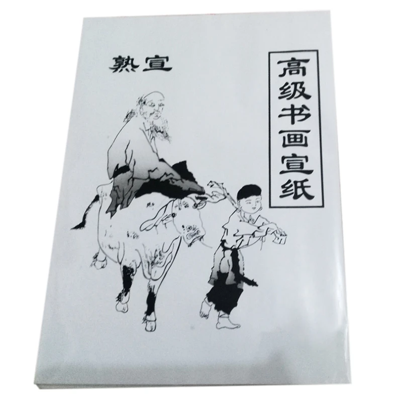 60 Листа бяла хартия за рисуване на Хартия Xuan Оризова хартия Китайска живопис и калиграфия 36 см Х 25 см