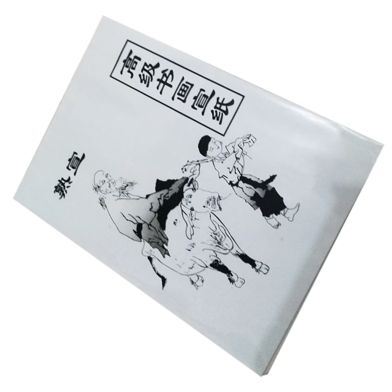 60 Листа бяла хартия за рисуване на Хартия Xuan Оризова хартия Китайска живопис и калиграфия 36 см Х 25 см