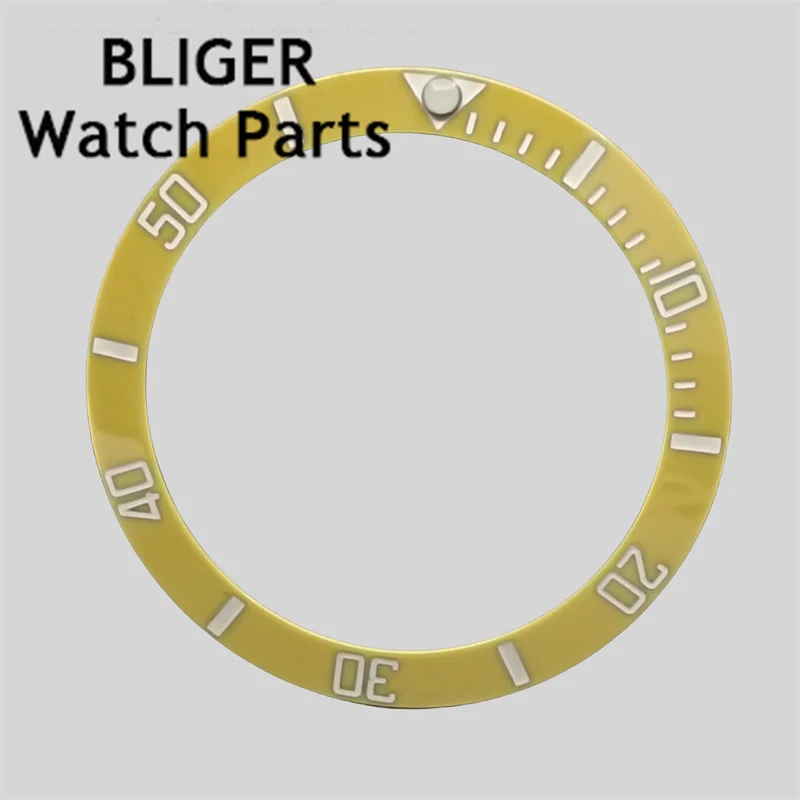 BLIGER38mm висококачествен bezel, керамични bezel, детайли за часовници, подходящи за корпуса часа 40 mm/41 мм