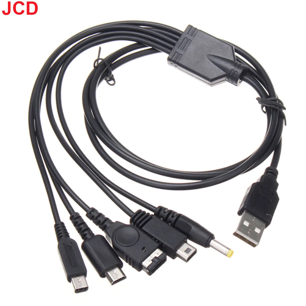 JCD 5 в 1 USB кабел За зареждане на НОВИЯ 3DS XL NDS Lite NDSI LL WII U Зарядно Устройство За GBA За PSP 1000/2000 3000 Слот Кабел