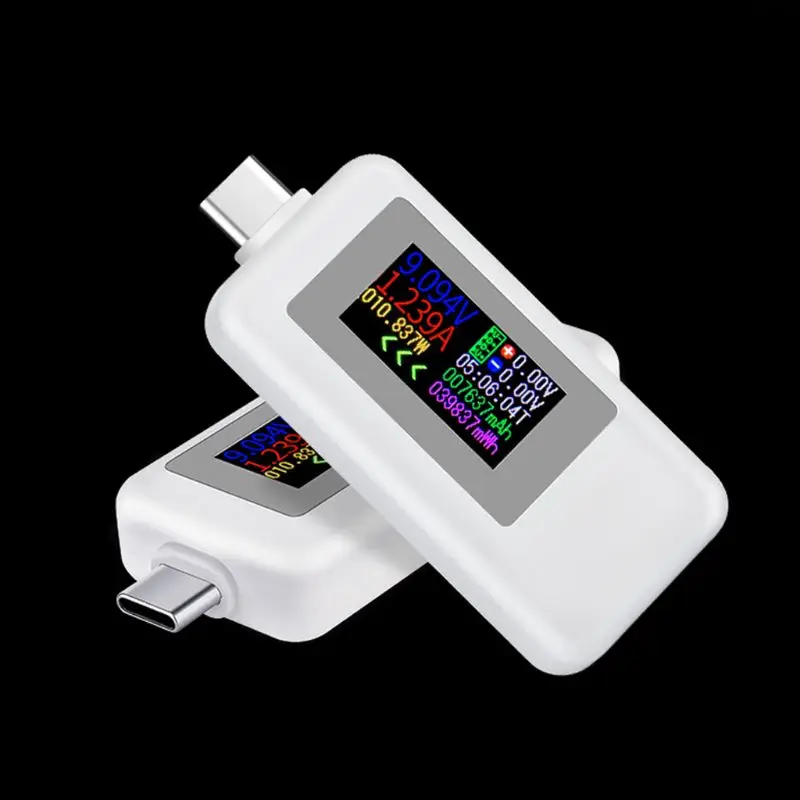 KWS-1902C Type-C Цветен дисплей USB-Тестер Текущото Напрежение на електромера Монитор