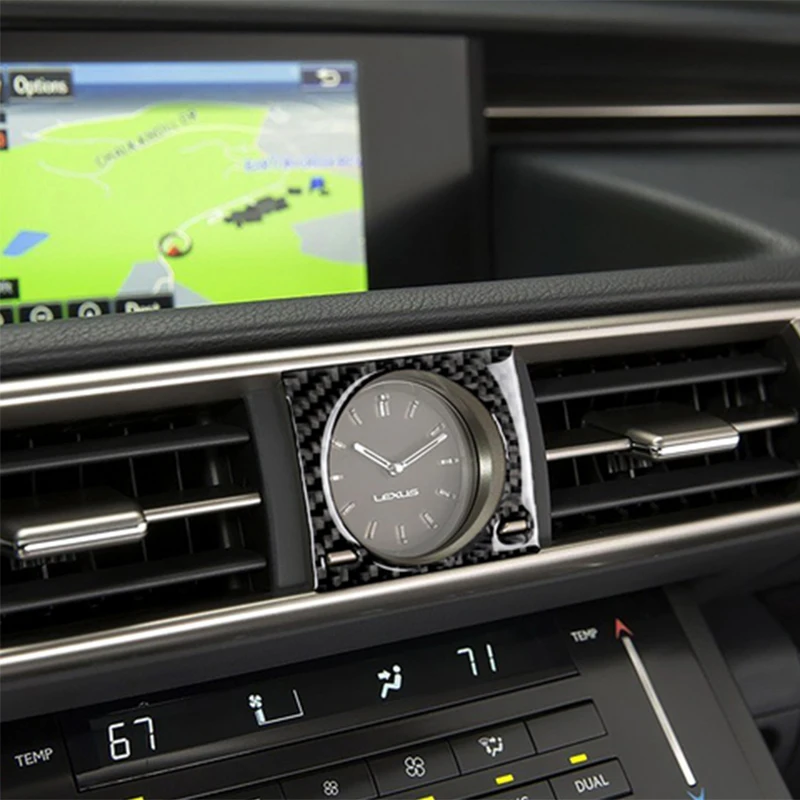 Автомобилни Аксесоари Вътрешен Капак на Часовник на Централната Конзола от карбон за Lexus IS250 IS300 IS350 2013 2014 2015 2016 2017 2018 2019