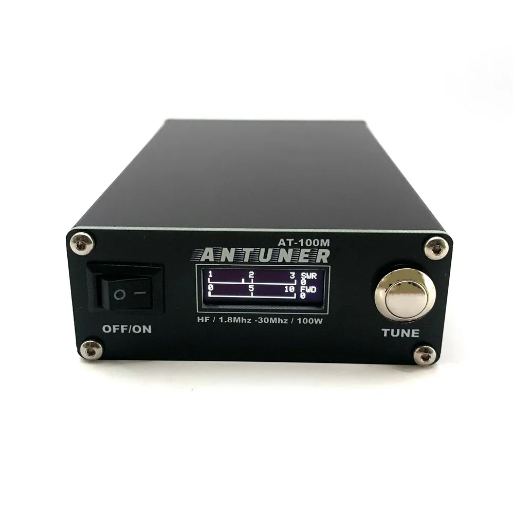 в наличност! Антена Тунер ANTUNER AT100M 1,8 Mhz-30 Mhz 100 W Вграден електромера Постоянна Вълна За КВ радио USDX G1M FT-818
