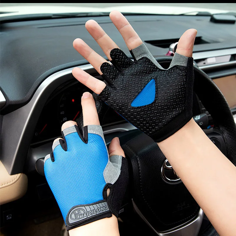 Велосипедни ръкавици, за полпальца Мъжки женски Guantes Колоездене, спортни Дишащи ръкавици Guantes МТБ Ръкавици за фитнес на открито Велосипедни ръкавици за защита на