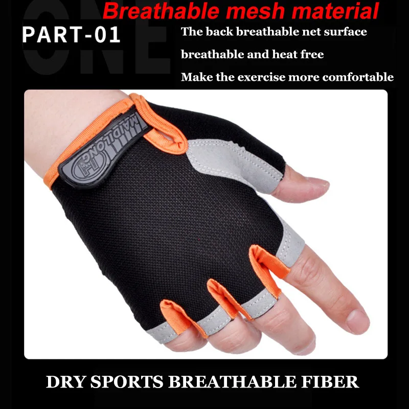 Велосипедни ръкавици, за полпальца Мъжки женски Guantes Колоездене, спортни Дишащи ръкавици Guantes МТБ Ръкавици за фитнес на открито Велосипедни ръкавици за защита на