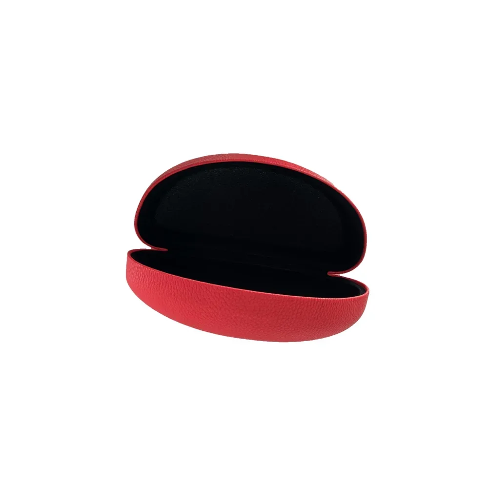 Висококачествен твърд калъф голям размер, червен на цвят с черна вътрешната част, калъф за слънчеви очила за магазин Optical Shop G001