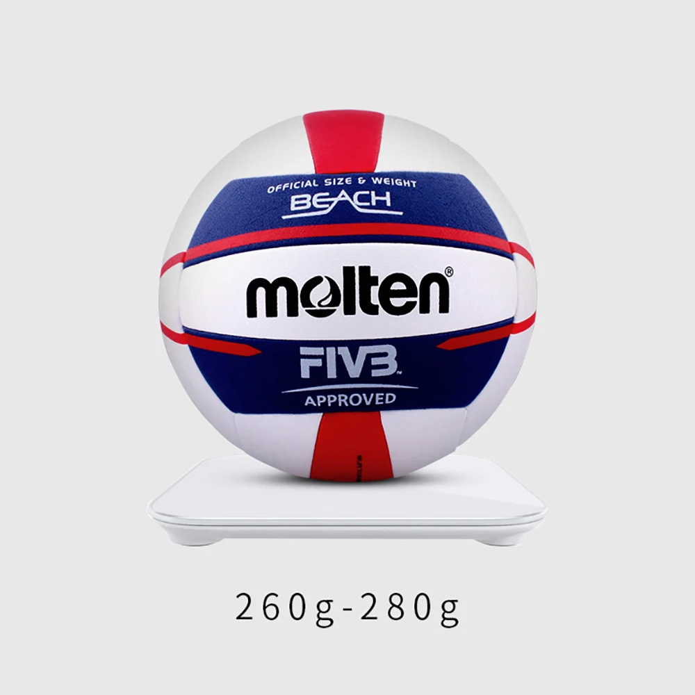 Волейбольный топка Molten V5B5000 стандартен размер 5 от мек полиуретан за възрастни, тренировки на закрито и на открито.