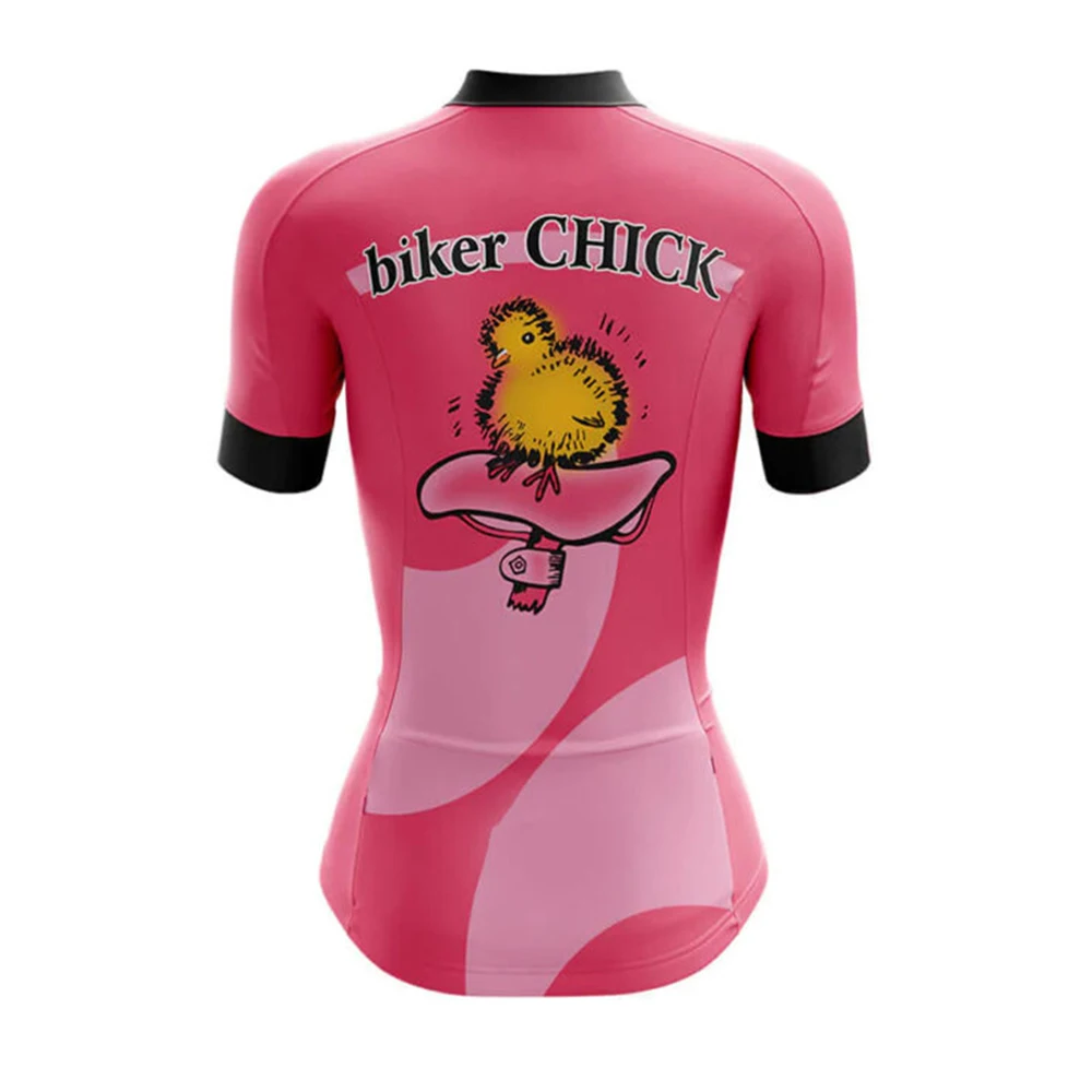 Дамски велосипедна майк Biker Chick, блузи с къс ръкав, Велосипедна фланелка на МТВ за скоростно спускане, спортни облекла за шоссейного наем