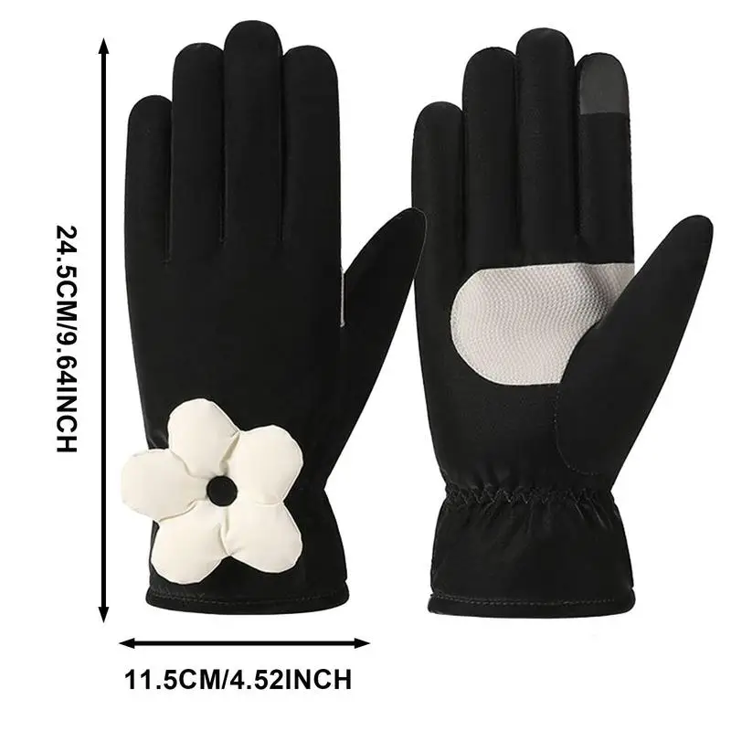 Дамски зимни ръкавици с топъл екран, женски топлинни ръкавици, ръкавици без пръсти за целия пръст, ръкавици за шофиране, ветрозащитное на екипировка за студено време