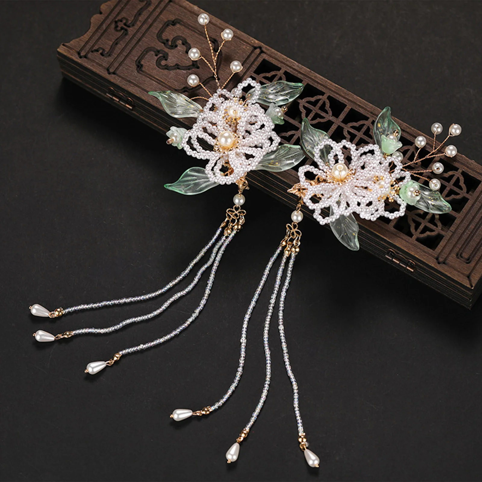 Дамски щипки за коса, прическа, бижута във формата на цветя със сладък ресни и утконосом за празничния банкет костюмированного