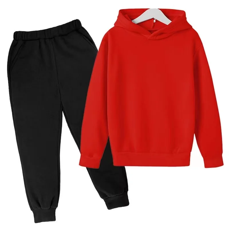 Детска мода, пуловер от 2 теми, hoody + панталони, костюми за момчета и момичета 3-13 години, ежедневни спортни дрехи, спортни костюми, Детски дрехи