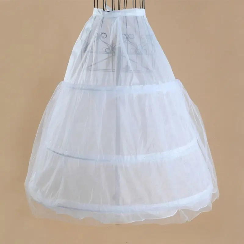 Жена 2-слойное сетчатое рокля с 3 обръча, бяла сватбена рокля в рибарска мрежа, долната пола с еластичен колан и завязками, долната пола трапецовидна форма